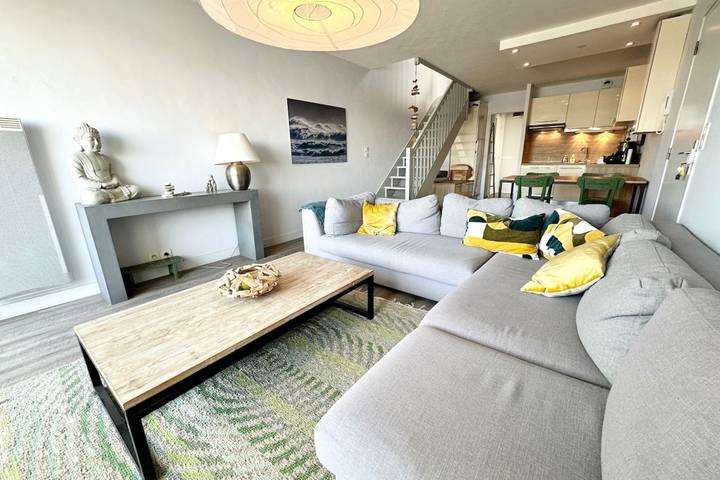 Appartement entier, T3 Duplex – Vue mer 180° sur le port de Lomener in Plage de Port Fontaine-Lomener, Ploemeur