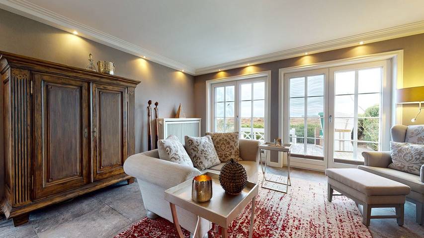 Ferienwohnung für 4 Personen, mit Terrasse und Garten sowie Ausblick in Munkmarsch