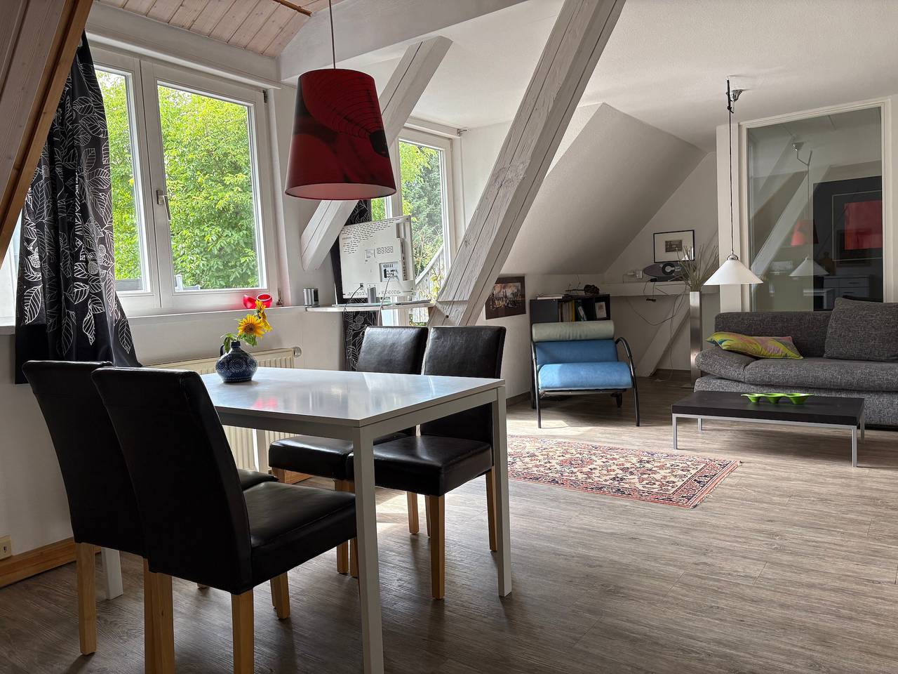 Ganze Wohnung, Apartment 'Rotkehlchen' mit Bergblick, privatem Garten und Wlan in Gohrisch, Elbsandsteingebirge