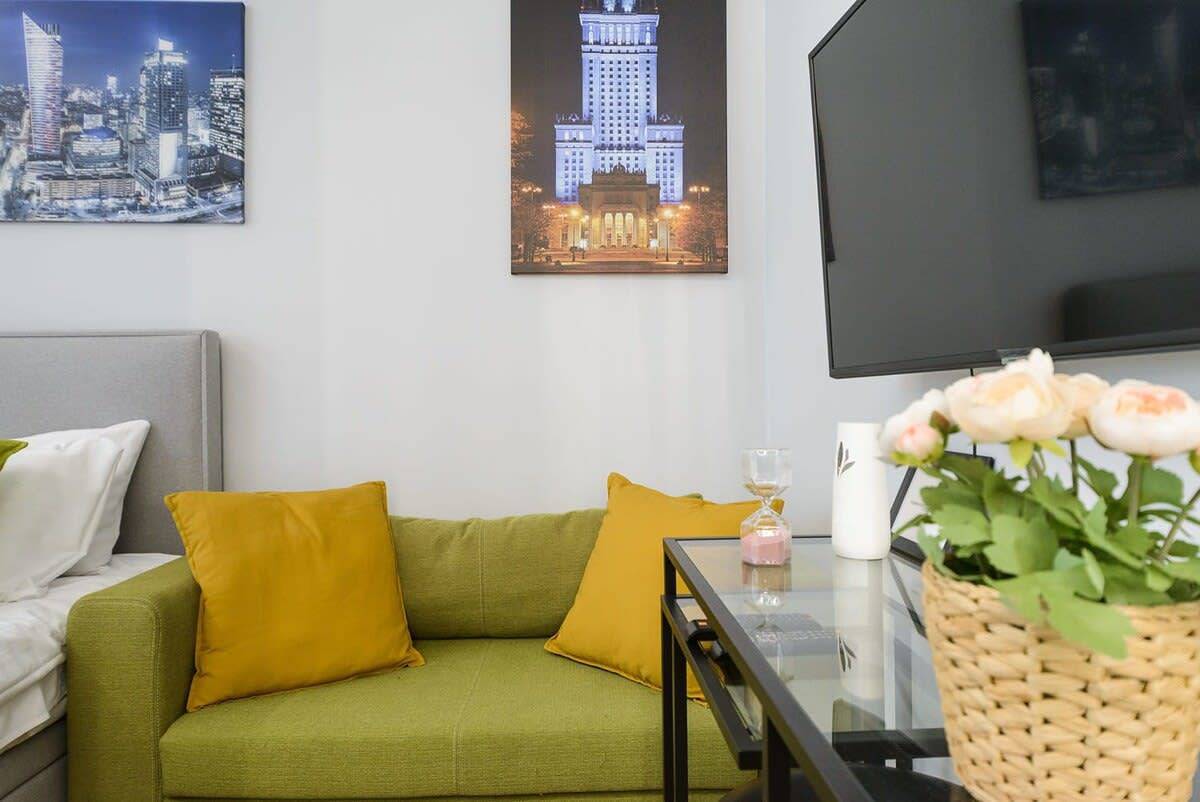 Entire apartment, Lumina Comfortable studio in the city center in Warsaw Śródmieście, Warsaw