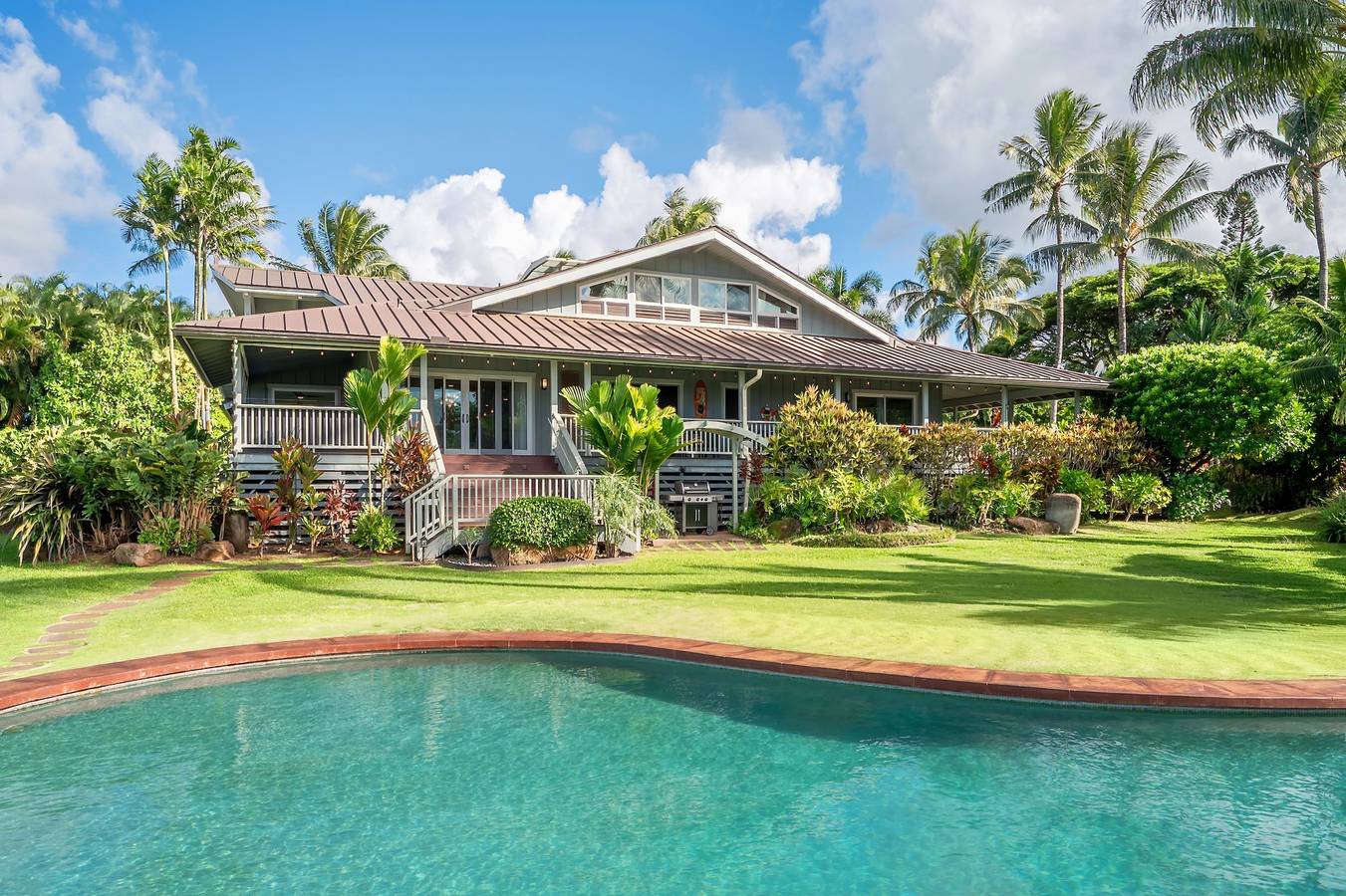 Secret Beach House in Kilauea in Kalihiwai, Kauai