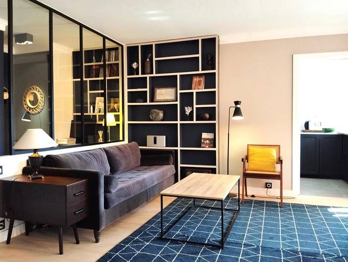 Gîte pour 3 personnes, avec balcon et vue dans Paris Rue Sextius Michel