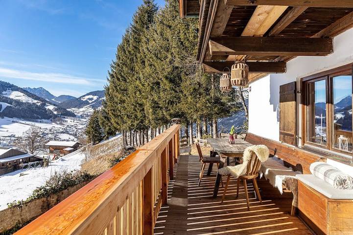 Blockhütte für 3 Personen, mit Garten