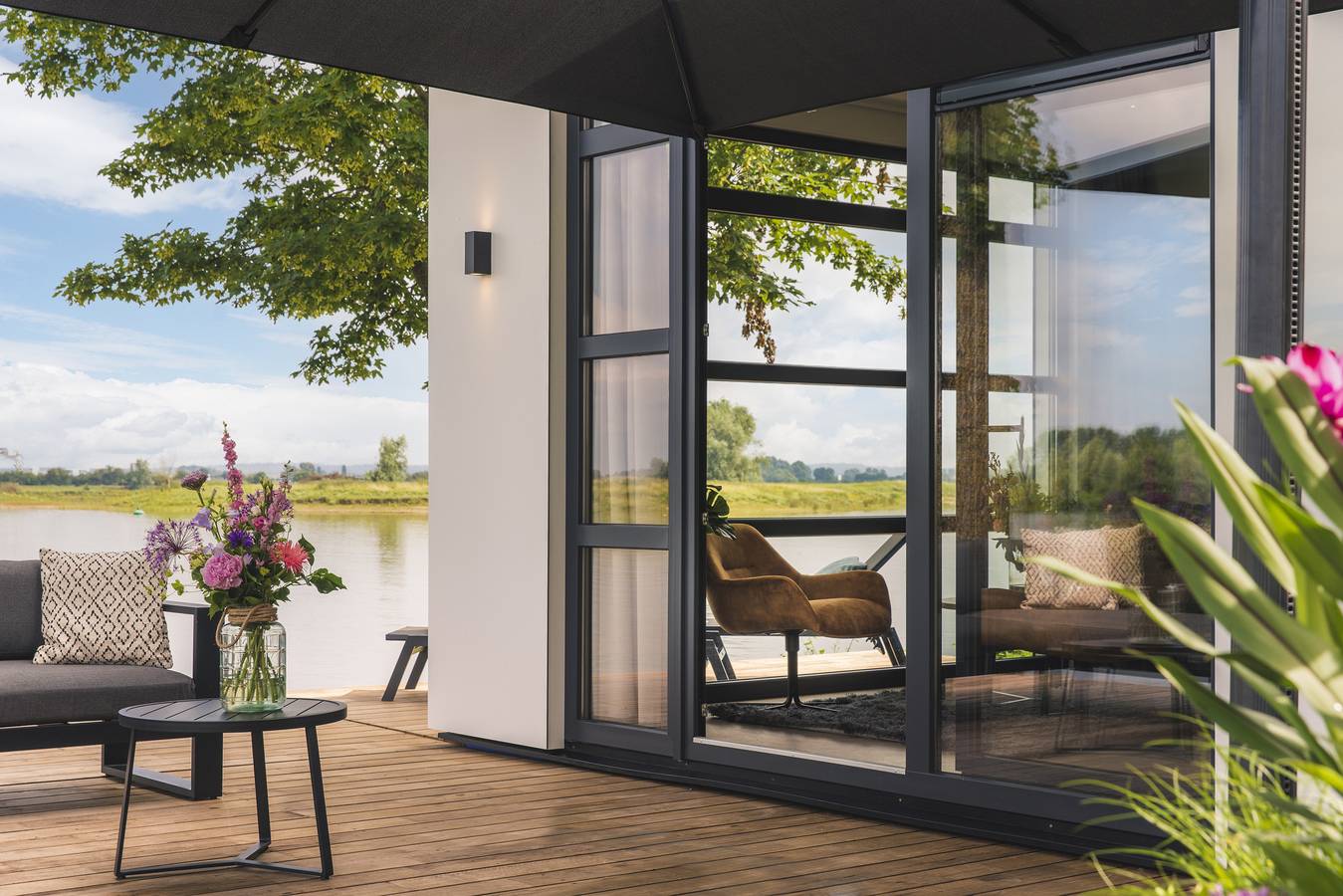 Chalet para 4 personas con vistas al lago in Maurik, Betuwe