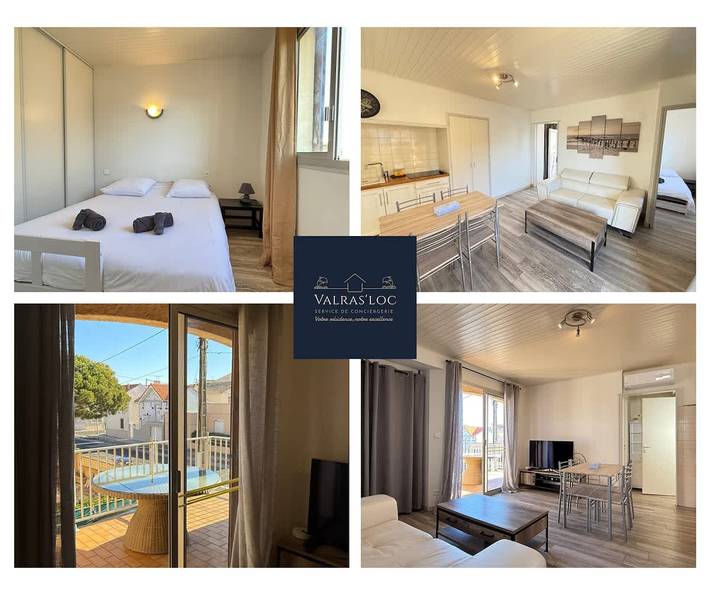 Holiday rental for 2 people, with balcony/terrace, child-friendly in Valras-Plage