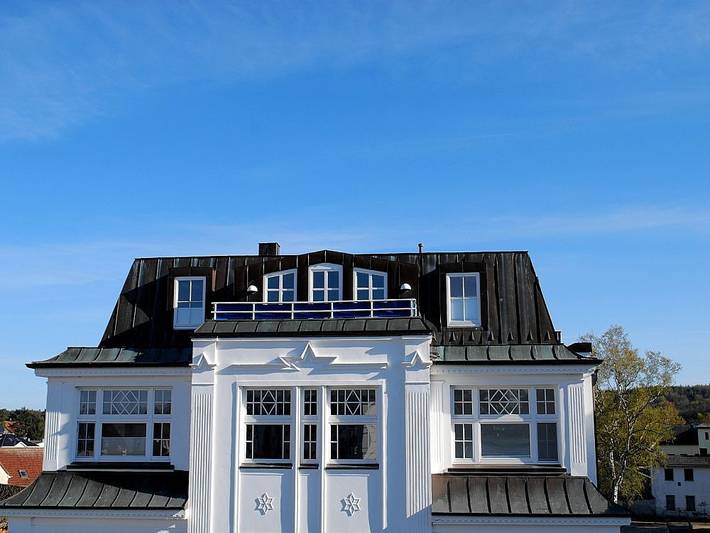 Ferienwohnung mit Meerblick für 4 Personen, mit Balkon und Garten in Ahlbeck