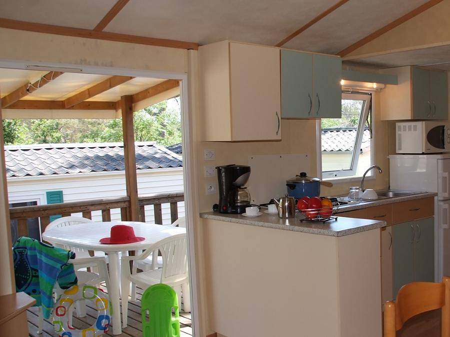 Camping Tikayan Saint Clair - Mobilheim 4 personen - Idaho Eco. in Moustiers-Sainte-Marie, Regionaler Naturpark Verdon