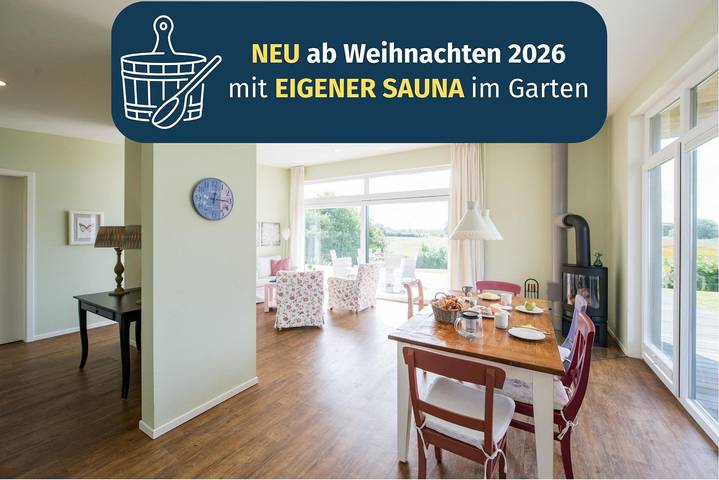 Ferienhaus für 4 Personen, mit Terrasse und Sauna