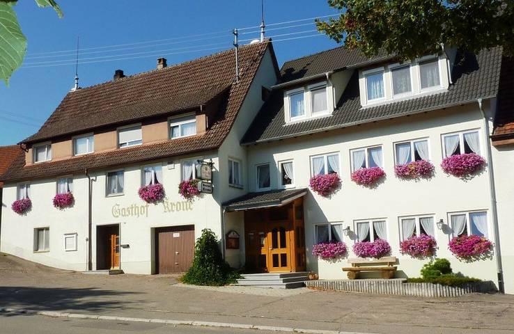 Gasthof - Pension Zur Krone - Einzelzimmer, Etagendusche + Wc in Sigmaringen, Hohenzollern Radweg Etappe 5 Region