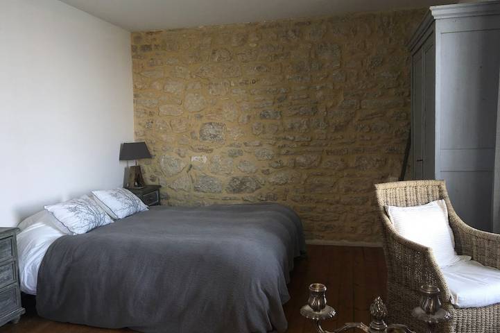 Direkt am Meer, außergewöhnliche Aussicht, Charme, Kamin und High-End-Komfort, 100m2 in Port-en-Bessin-Huppain, Bayeux und Umgebung