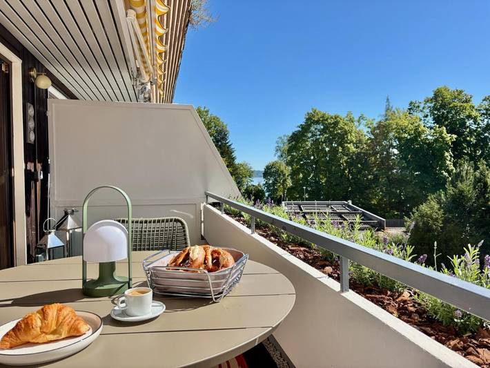 Ferienwohnung für 6 Personen, mit Terrasse und Ausblick sowie Seeblick in Tutzing - 4