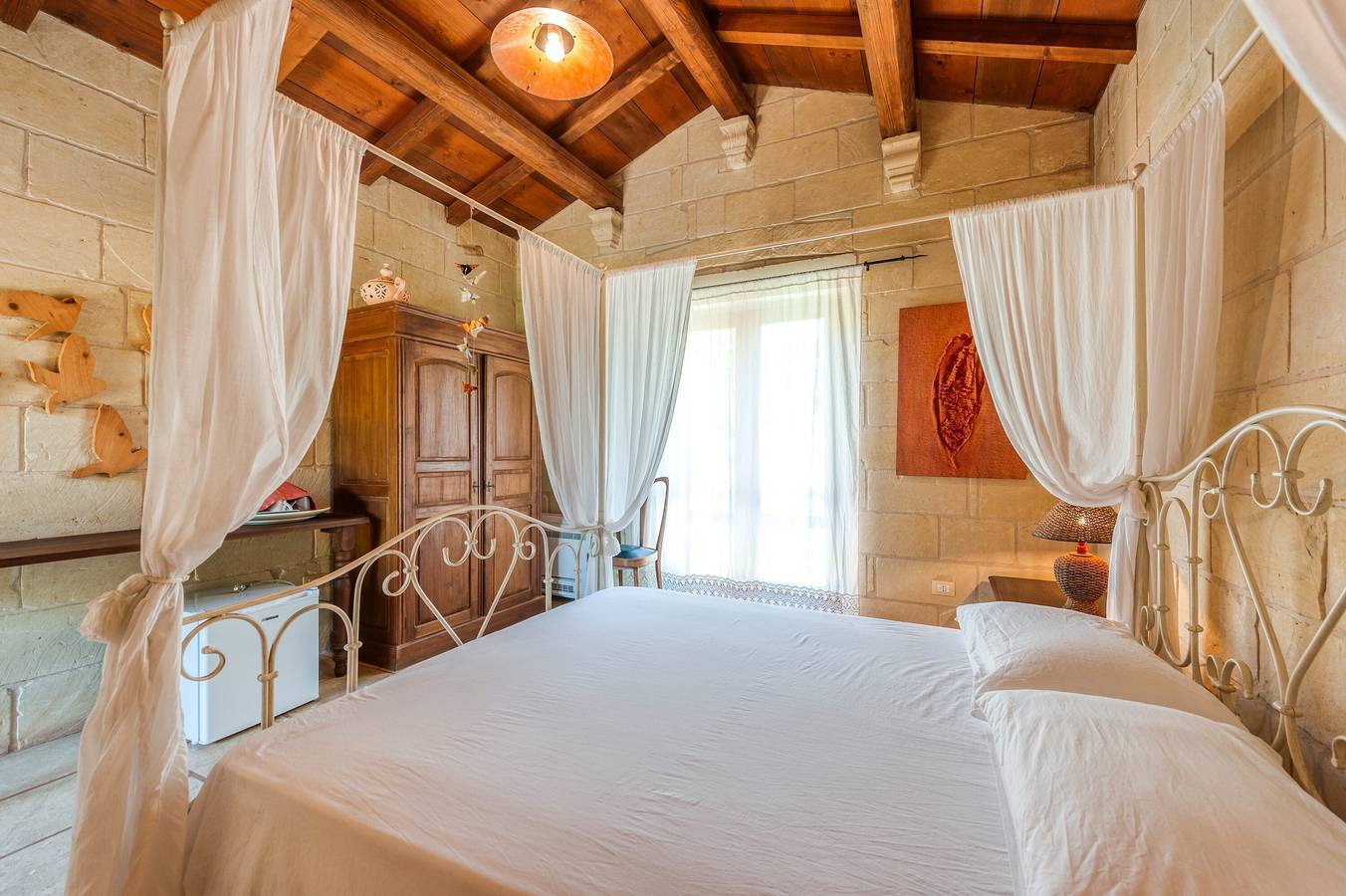 Room 'Masseria Copertini - Geco' with Wi-Fi and Air Conditioning in Vernole, Lecce Province