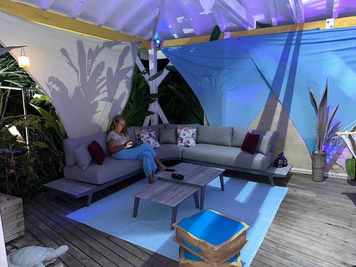 Chambre d’hôte pour 2 personnes, avec vue ainsi que jardin et piscine à Le Moule - 4