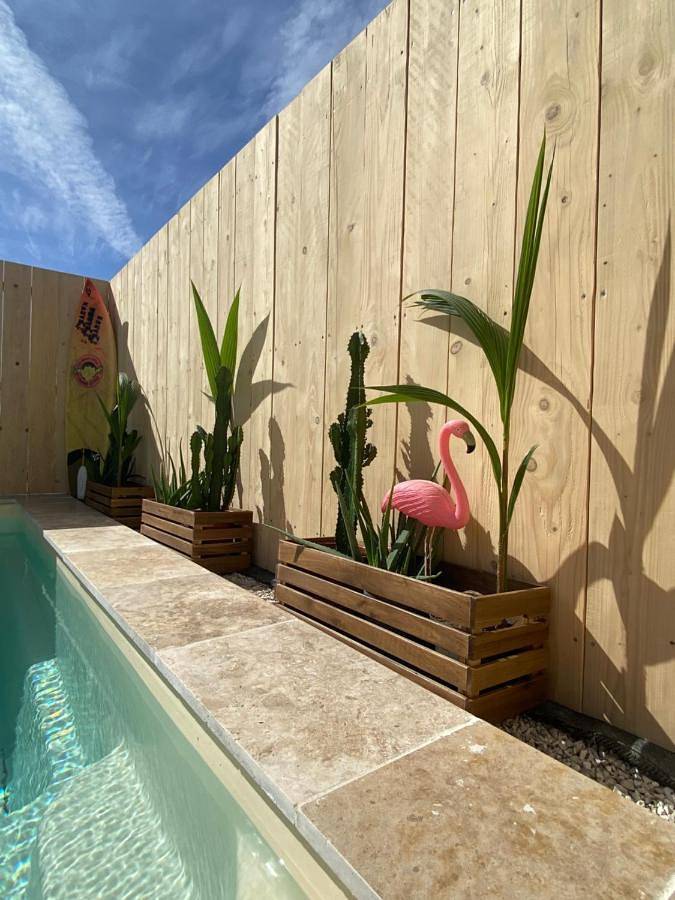 Maison de vacances pour 4 personnes, avec Terrasse et Jardin ainsi que Piscine et Vue sur le lac