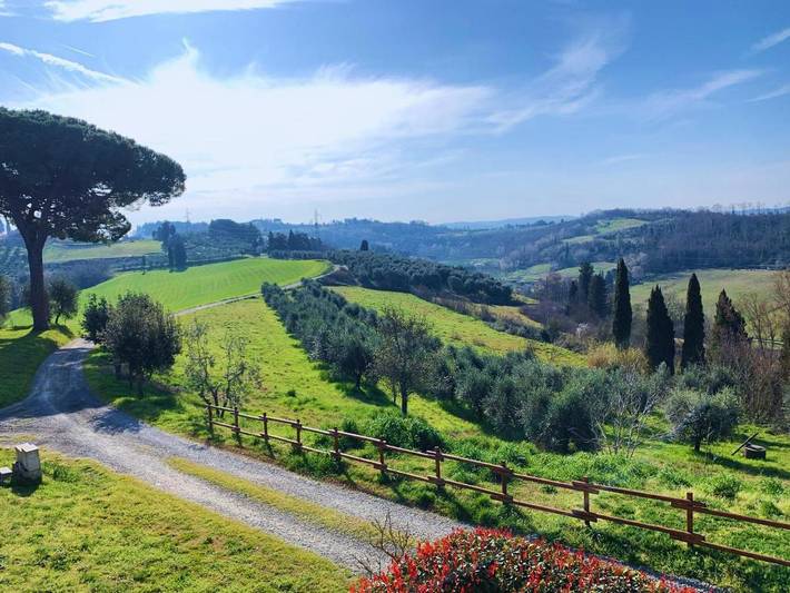 Chambre d’hôte pour 2 personnes, avec vue ainsi que terrasse et jardin à San Miniato - 4