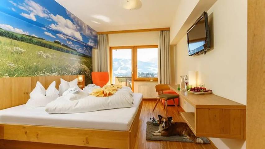 Hôtel pour 3 personnes, avec sauna ainsi que jardin et terrasse, animaux acceptés