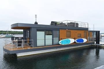 Ferienhaus für 6 Personen, mit Terrasse und Seeblick am Bärwalder See