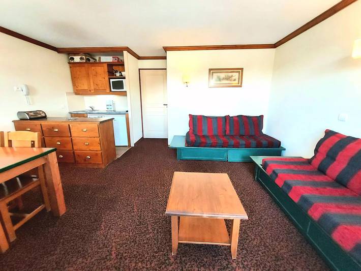 Appartement de vacances pour 6 personnes, avec balcon et vue dans Plagne Soleil