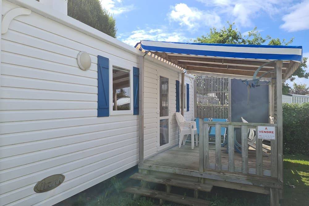 Mobil Home Beg Meil ​​​​300 m playa, piscina comunitaria, terraza privada Wi-Fi in Fouesnant, Côte de Cornouaille
