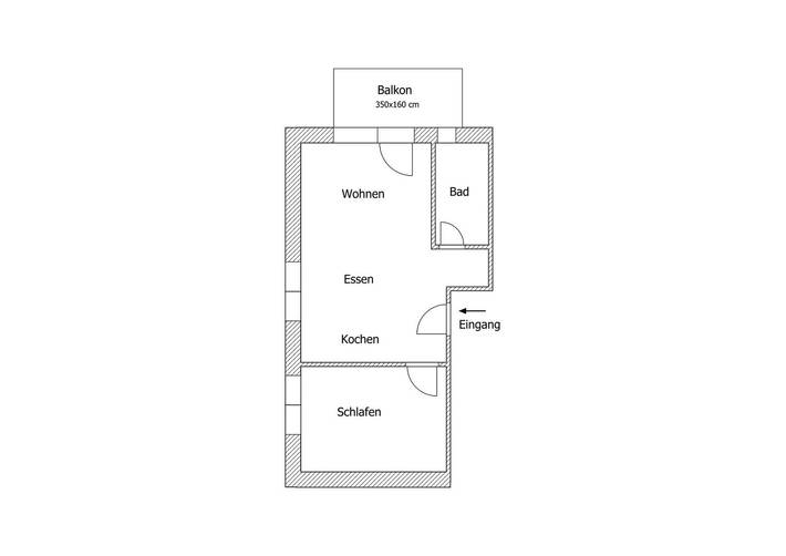 Ferienwohnung für 2 Personen, mit Balkon in Bensersiel - 2
