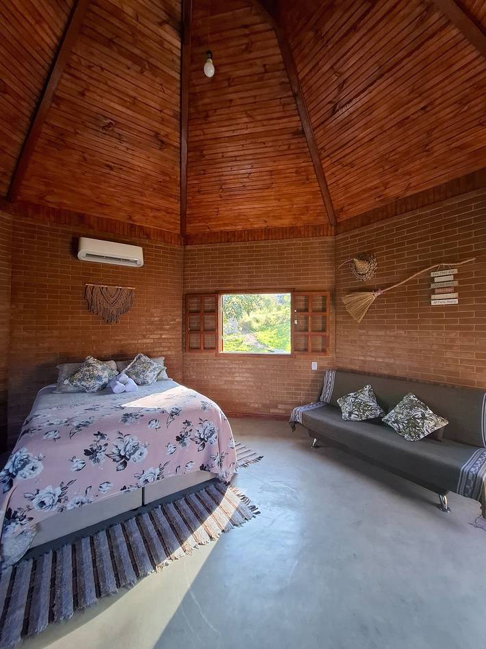 Unterkunft in der Casa Do Chapéu Caparaó – Cabana Estrela in Divino de São Lourenço, Espírito Santo