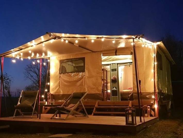 Ushuaïa Villages Provence-Ventoux - Tente en toile et en bois 5 personnes - Tente Lodge - 3 Pièces - Sans Sanitaires in Pernes-les-Fontaines, Vaucluse