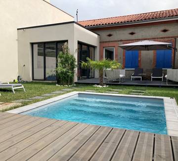 Gîte pour 6 personnes, avec terrasse et piscine à Toulouse