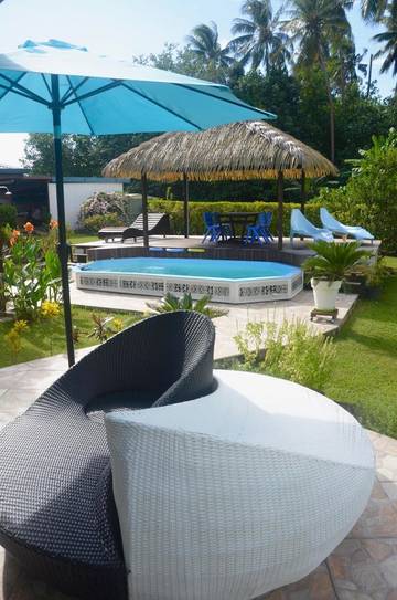 Maison de vacances pour 3 personnes, avec jardin ainsi que piscine et jacuzzi dans Polynésie française
