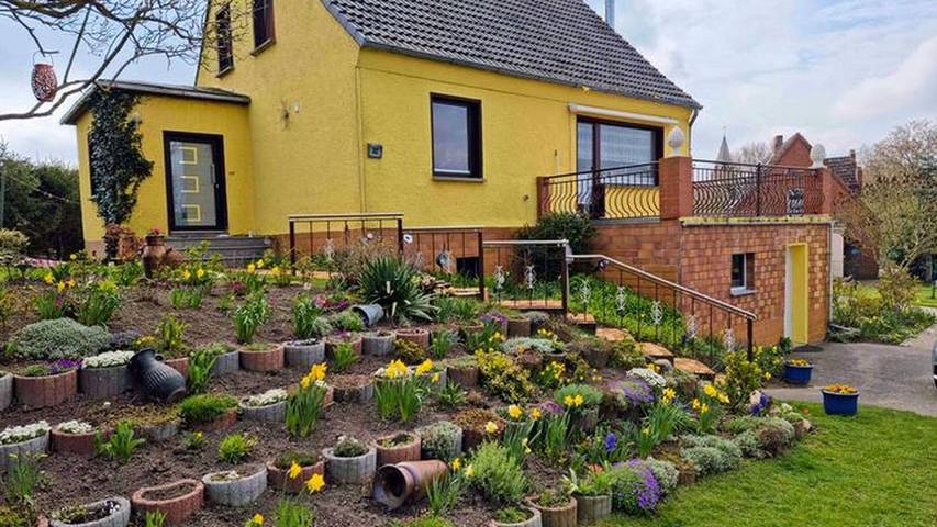 Ferienwohnung für 4 Personen, mit Terrasse und Garten, kinderfreundlich in Kenz-Küstrow