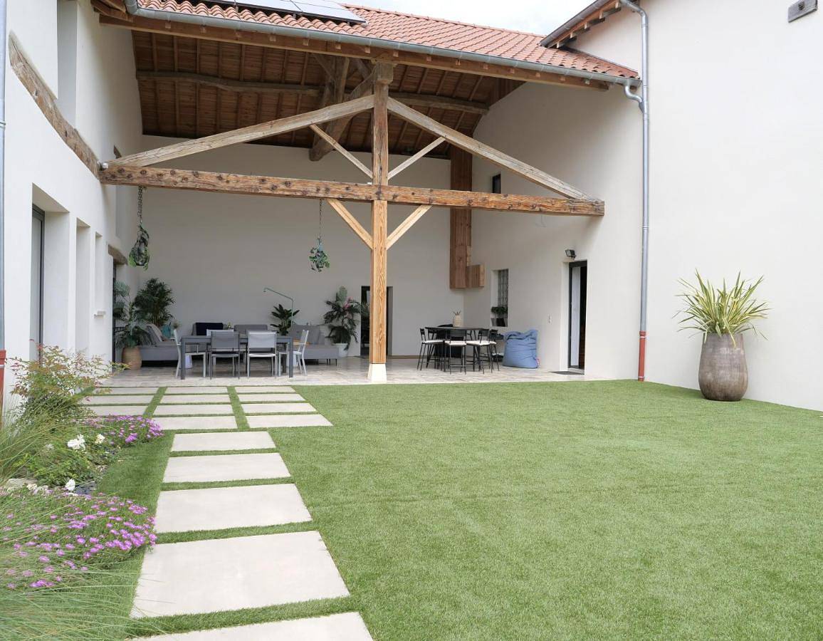Double Room with Terrace in Priay, Ain