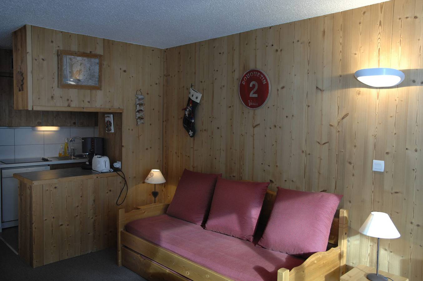 Studio entier, Studio cabine 4 personnes 2* exposé Sud in Valloire, Région de Saint-Jean-de-Maurienne