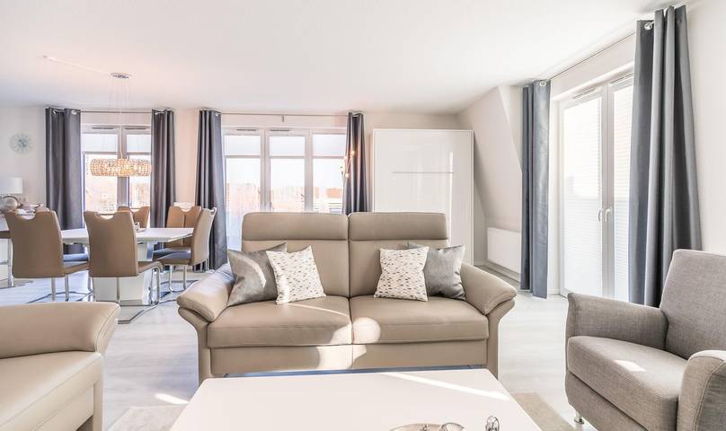 Ganze Wohnung, "Penthouse Meergenuss" - super Lage, große Dachterrasse! in Hafen Büsum, Büsum