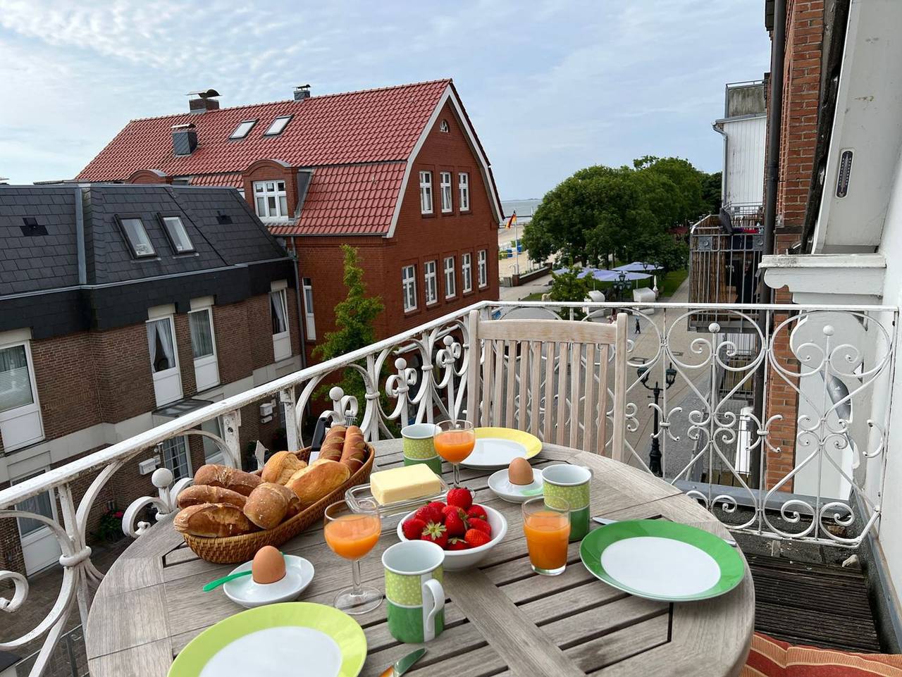Ganze Ferienwohnung, Sandwallkoje - Ferienwohnung Sandwallkoje - mit Meerblick und kleinem Balkon in Wyk auf Föhr (Stadt), Wyk auf Föhr