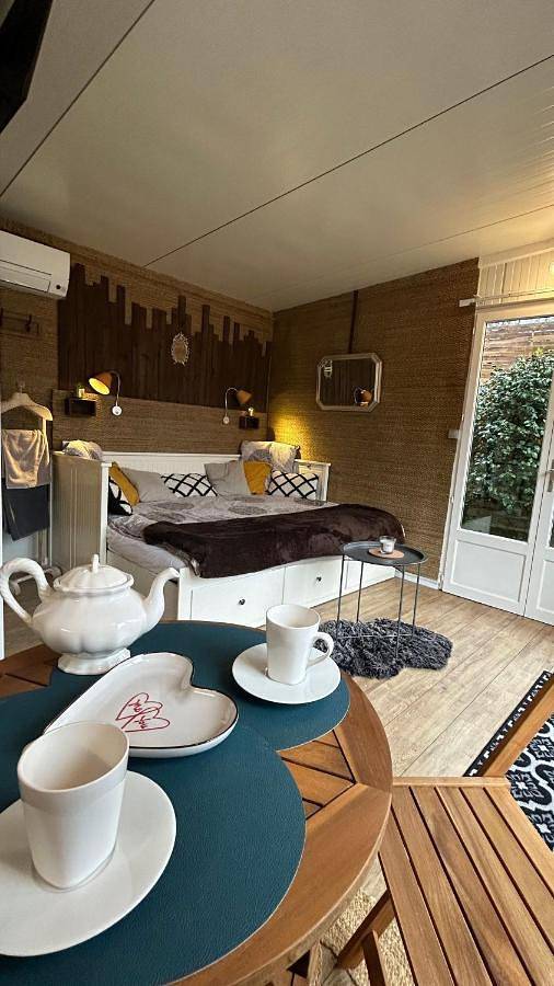 Maison de vacances pour 2 personnes, avec jardin ainsi que balcon et jacuzzi