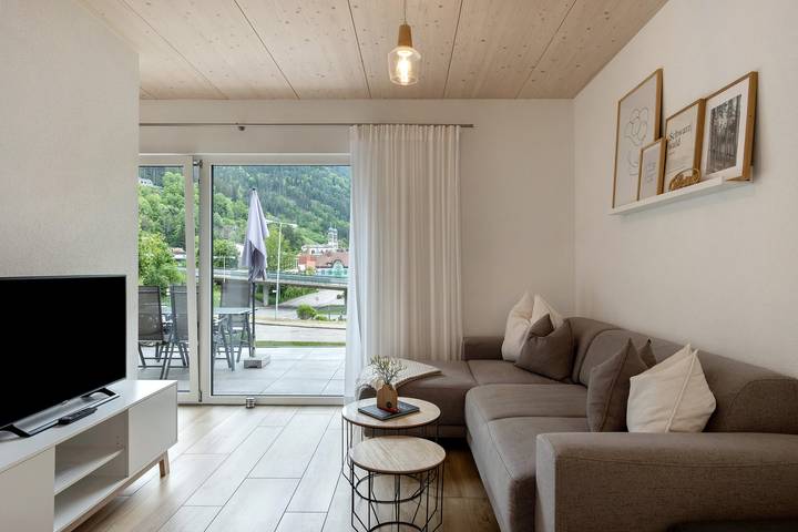 Appartement entier, Appartement "Wanderlust" avec vue sur les montagnes, terrasse privée et Wi-Fi in Todtnau, Forêt-Noire du Sud