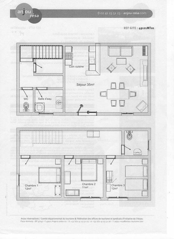 Gîte pour 6 personnes, avec jardin et terrasse près des Châteaux de la Loire - 2