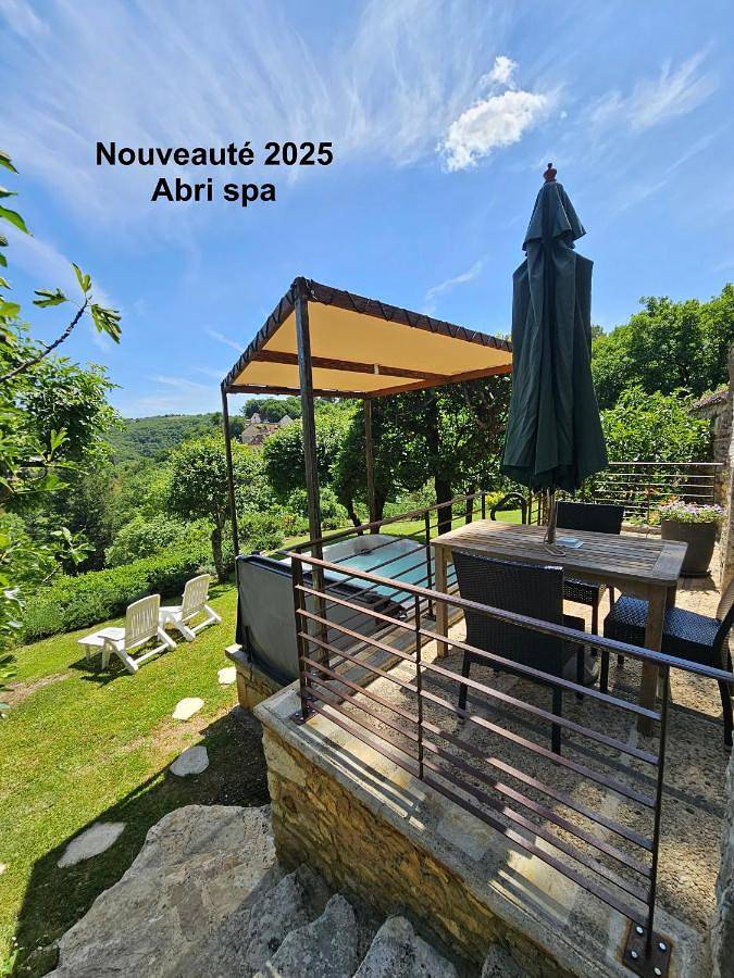 Location de vacances pour 3 personnes, avec jacuzzi ainsi que piscine et jardin à Lacave - 4