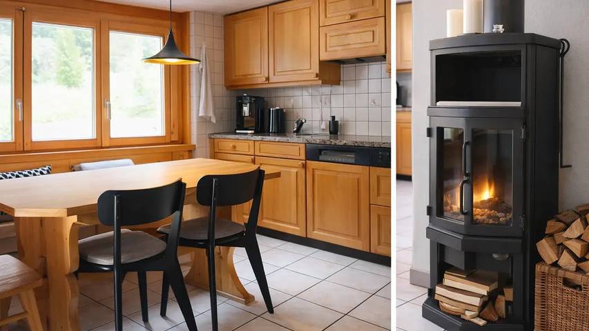 Gîte pour 7 personnes, avec Balcon ainsi que Terrasse et Jardin à Kandersteg - 3