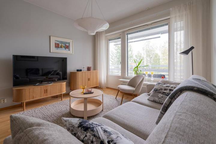 Ferielejlighed for 5 personer, med sauna og terrasse samt udsigt i Nordlige Finland