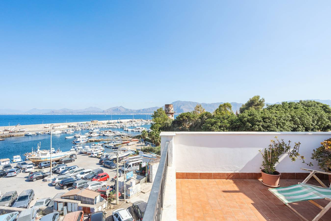 Ferienhaus "Finestra Sul Mare" mit Meerblick, Wlan und Klimaanlage in Palermo, Palermo Provinz