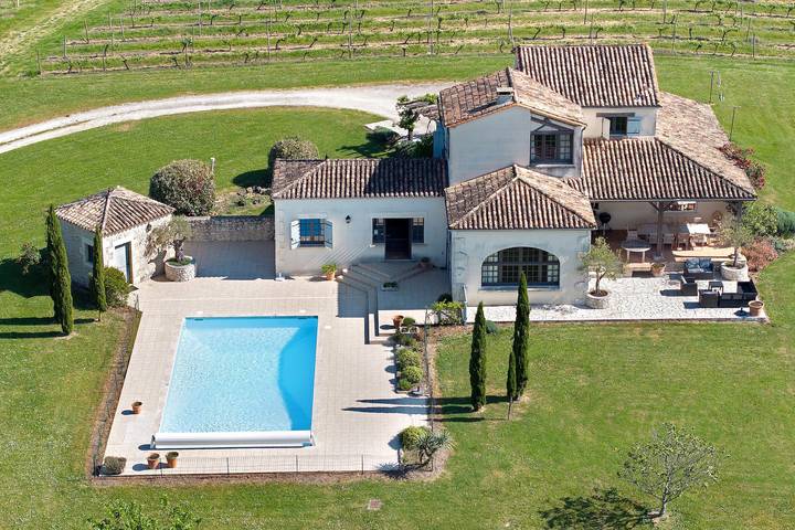 La Maison – Ampia dimora di charme con piscina e giardino alberato in Villeneuve-de-Duras, Marmande e dintorni