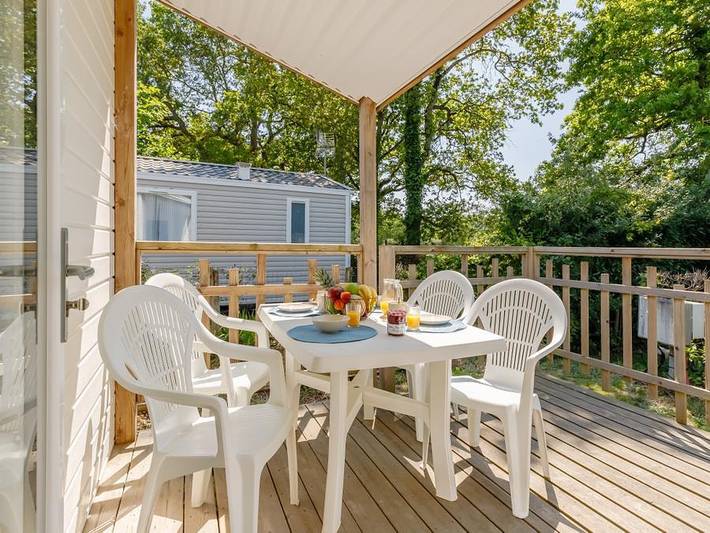 Camping le Bois Joli - Mobilheim 4 personen - Komfort in Bois-de-Céné, Vendée