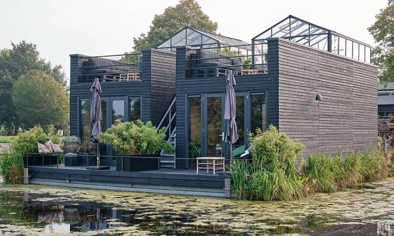Gîte pour 3 personnes, avec Balcon et Terrasse ainsi que Jardin et Vue dans Boskoop