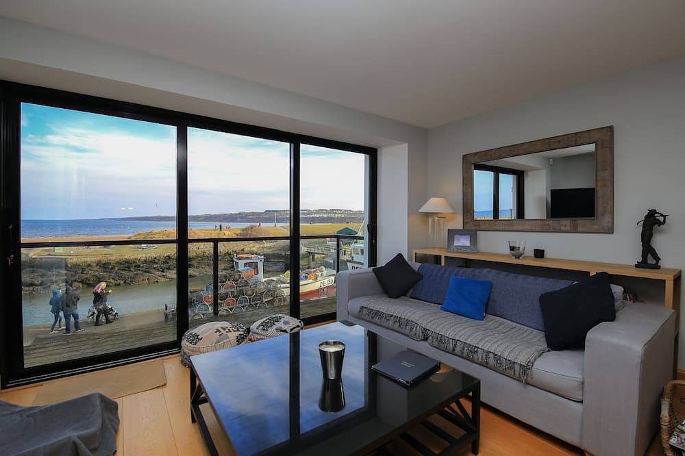 Atemberaubendes Stadthaus mit 3 Schlafzimmern und Blick auf den Hafen von St. Andrews in St Andrews, Region Fife