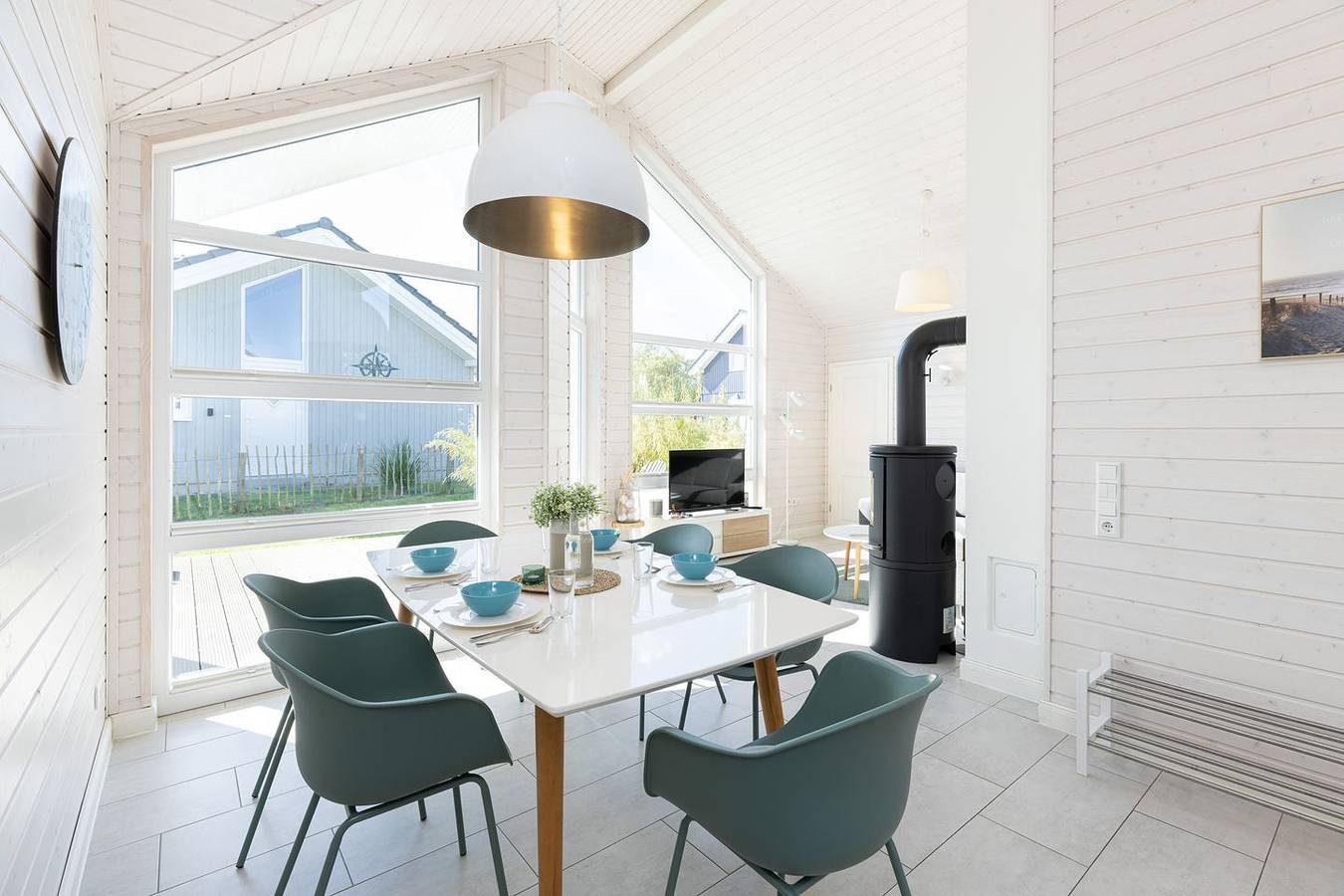 Ferienhaus "Sansibay" in Schönberg-Holm: Sauna, Kamin, 650 m Strand, Strandkorb in Holm, Schönberg