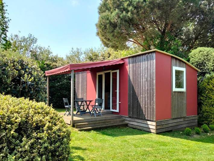 Camping Les Peupliers - Mobilheim 4 personen - Elite Stoff Und Holz, Ohne Sanitäranlagen in Pouldreuzic, Côte de Cornouaille