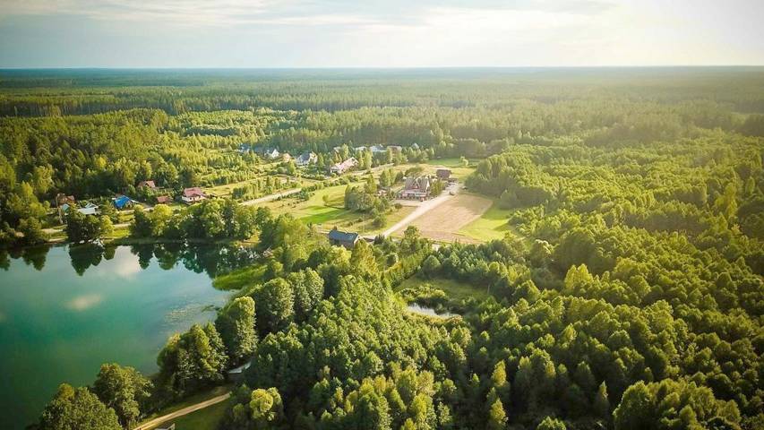 Hotel dla 2 osób, z widok na jezioro i widok oraz ogród na Podlasie