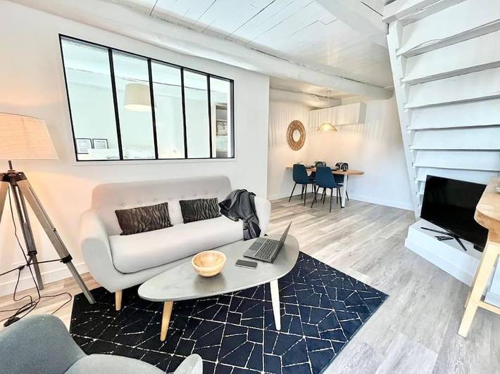 Appartement de vacances pour 4 personnes, avec jardin