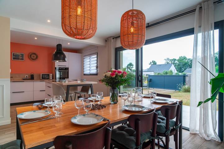 Maison de vacances pour 8 personnes, avec Terrasse et Jardin à Crach