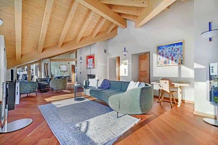 Ferienwohnung für 7 Personen, mit Ausblick und Terrasse sowie Seeblick, mit Haustier in St. Moritz - 4